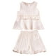 thumbnail image 1 of Odeerbi 0-6 Años Niña Conjunto de Verano Camiseta de Tirantes Con Volantes de Algodón Conjunto de Dos Piezas Sin Mangas, 1 of 9