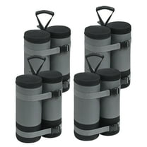 INTER HUT 6 PCS 270 lbs Extra Large Weight Bags for Pop up Canopy, 600D Heavy Duty Leg Weights Sand Bags, Gray