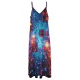 thumbnail image 4 of Abstract 3D Futuristic Geometric Plaid Design Sleeveless Dress Woman Fashion Long Dresses Women's Summer Suit Dress 2025, 4 of 7