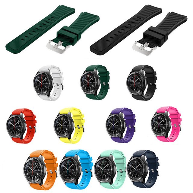 Gwong Electrónica Silicona Reemplazo de la banda de muñeca Sporty Hebilla Reloj Correa para Samsung Gear S3
