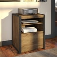 thumbnail image 2 of Bush Furniture - Meuble d'Imprimante de Latitude en Brun Rustique, 2 of 7