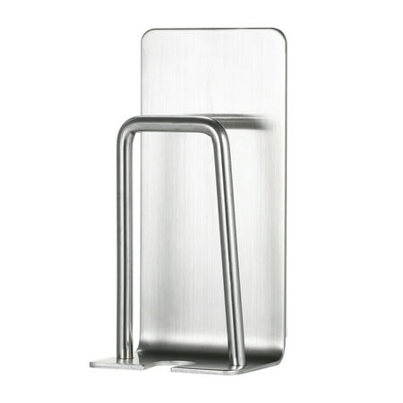 Toothbrush Holder Cup Wall Mounted Toothbrush Holder Stainless Steel Toothbrush Stand Toothpaste Rinse Cup Storage Rack Toothbrushes Holders with Self Adhesive Hook ()