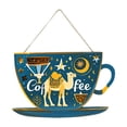 thumbnail image 2 of yuksok Coffee Bar Door Sign 11 x 7 Inches Business Sign for Restaurants Cafe Window Dark Blue, 2 of 9