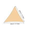 thumbnail image 2 of SOPOTUTU De Triangular Beige Para Patio Y Jardín Con Tela Impermeable Y Duradera, 2 of 7