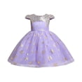 thumbnail image 2 of EnJoCho Baby Girls Christmas Princess Tutu Gown - Pageant Par𝗍y Wedding Dress with Snowflake Stripes for Holiday Dance & Graduation Ceremonies, 2 of 9