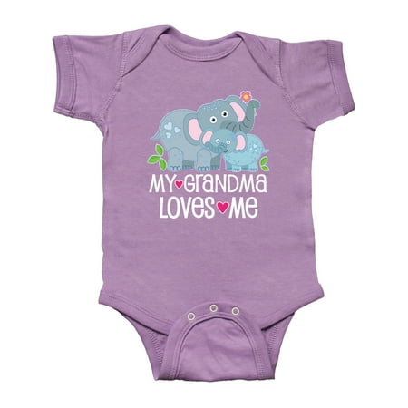

Inktastic My Grandma Loves Me Baby Outfit Gift Baby Boy or Baby Girl Bodysuit