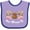 Lavender and Purple, variant on Inktastic Na-Moose-Te Cute Moose Greeting Boys or Girls Baby Bib