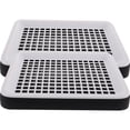 thumbnail image 1 of WORGEOUS Caja de arena de conejo de 2 piezas Bandeja para mascotas pequeñas para mascotas para animales pequeños cuadrados de arena de conejito, 1 of 7