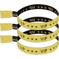 thumbnail image 1 of PinesC 100 Pack VIP Cloth Event Wristbands (Color: Gold) Gold, 1 of 5