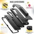 thumbnail image 4 of Samsung Galaxy S24 Case with Belt Clip, Kickstand, Screenless Dual-Layer Protection - Black & Blue, 4 of 11