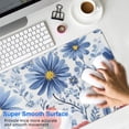thumbnail image 4 of Long Mouse Pads for Desk,Pioneer Flower Floral Print Pattern Desk Mats on Top Of Desks, Desk Mouse Pad Extra Large with 3mm Non-Slip Base and Stitched Edge for Gaming,Office,Work,Home 31.5"x11.8", 4 of 6