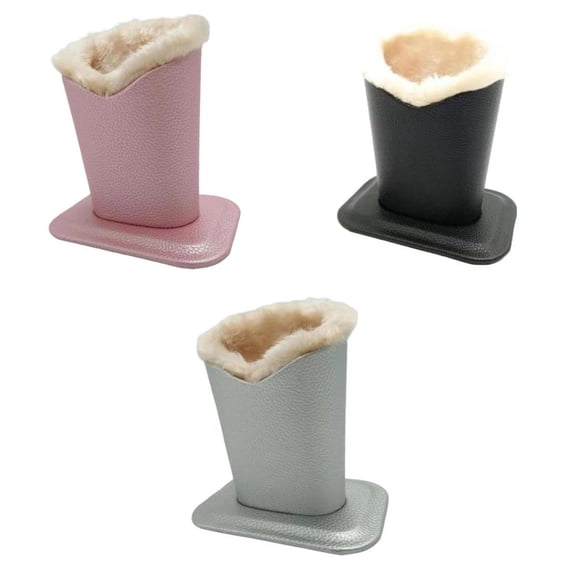 3x Plush Lined Eyeglass Holder Nightstands Glasses Case for Home Office