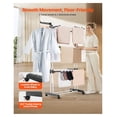 thumbnail image 4 of Clothes Drying Rack 4-Tier Foldable Laundry Rack, Metal Dryer with 24 Rods & Wings, 4 of 7