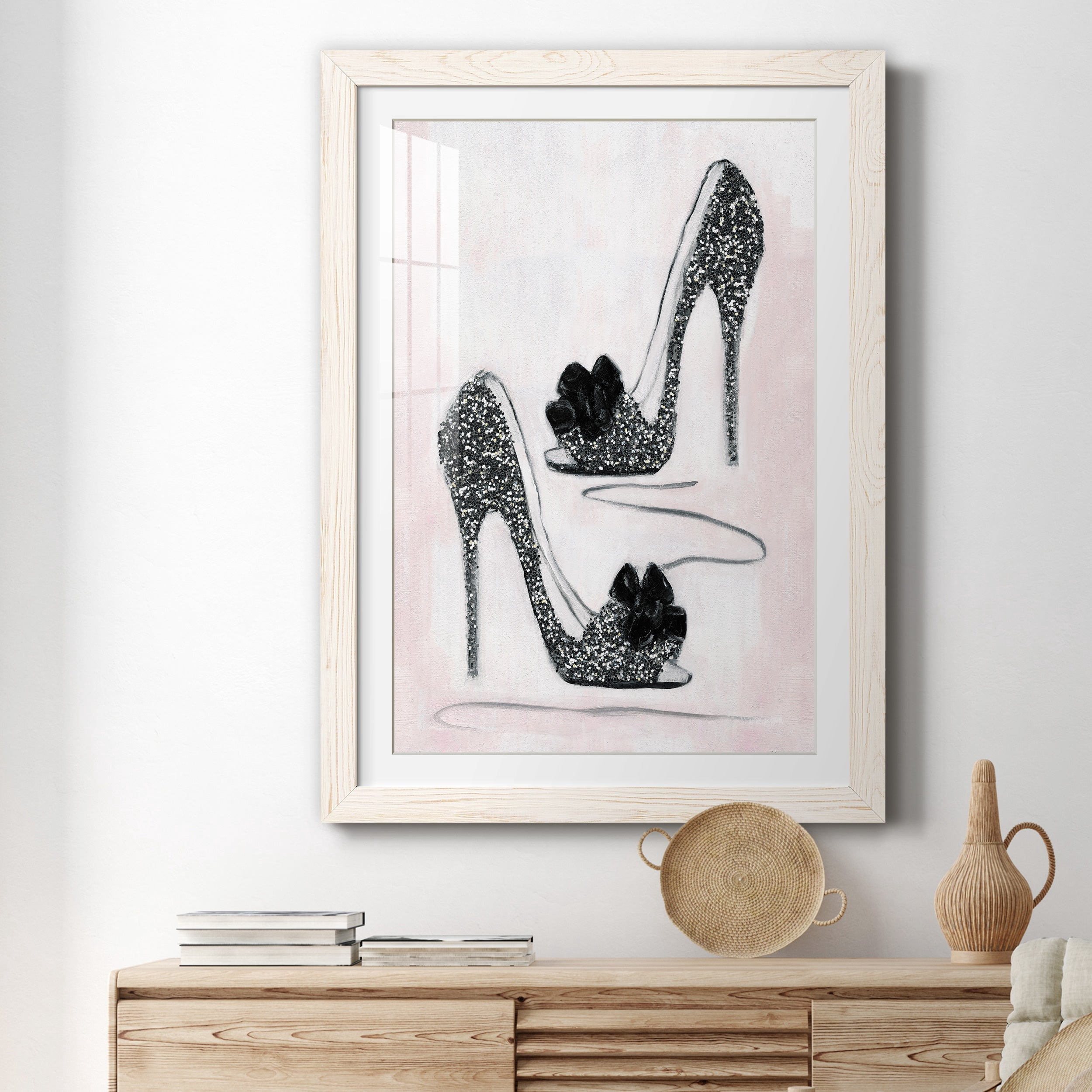 Shoes That Dazzle I - Premium Framed Print - Distressed Barnwood Frame - Ready to Hang