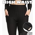 thumbnail image 4 of QRIC Women's High Waist Yoga Pants With Pockets Tummy Control Slimming Booty Leggings Workout Running Butt Lift Tights, 4 of 6