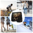thumbnail image 4 of Susaid Vintage Ornate Skull Print Men's Mesh Boxer Briefs Cooling Breathable Sports Underwear Wide Waistband Boxer Briefs W/Fly-X-Large, 4 of 5