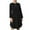 Black, variant on Spring Sale 2024!Hontri Muslim Dresses for Women Women Muslim Solid Color Button Stitching Fashion Casual Dress Long Sleeve Prayer Clothes Maxi Dresses for Women 2024 Black,L