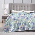thumbnail image 4 of KLL Fleece Blanket Plush Throw Blanket Colorful Butterfly ,Soft Fuzzy Cozy Flannel Blanket for Couch Sofa Bed.(40"x30" ), 4 of 7