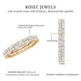 thumbnail image 6 of Elegant Moissanite Eternity Ring for Women - Wedding Anniversary Gift, 10K Yellow Gold, US 3.50, 6 of 7