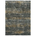 thumbnail image 5 of Allstar Rugs 7' 9" x 10' 0" Ivory Modern Abstract Themed Polyester Area Rug with a Slate Blue Weathered Texture Design and Bronze Accents. Machine-Made in Turkey., 5 of 8