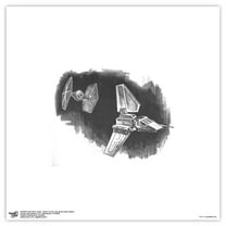 Gallery Pops Star Wars: Saga - Return of the Jedi Endor Space Battle Wall Art, Unframed Version, 12" x 12"