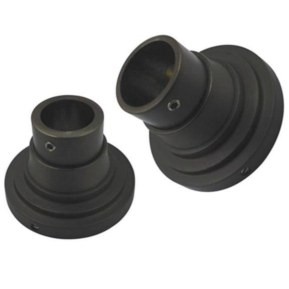 Edenscape Brass Base for Milanco Straight or Tension Shower Rod, Oil Rubbed Bronze