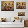 thumbnail image 4 of Designart "Fuzzy Friends Colorful Sheep" Animals Print on Natural Pine Wood, 4 of 5