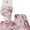 Multicolor2, variant on RLESO Bathroom Accessories, 3D Wrapping Firm Sewing 3 Piece Bath Rug Set, Light Pink