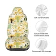 thumbnail image 4 of Wukai Animal Tree Full Set Car Seat Covers with Soft Padding Universal Auto Front Seats Protector and Cushion Mat, 4 of 5