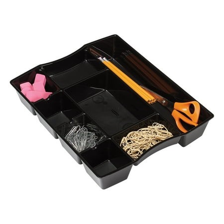 UPC: 0735854791070 | Office Depot 9 Compartment Deep Drawer Tray  2 1/2in.H x 11 15/16in.W x 14 15/16in.D  Black  65262
