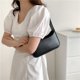 thumbnail image 3 of Bolso de hombro Bolsos de mujer Bolso de mano de PU Axila con cierre de cremallera Negro, 3 of 8