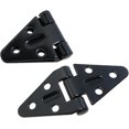 thumbnail image 3 of shiyou-Heyous 2PCS Metal Triangular Door Hinges with Mounting Screws Open Hinge Shed Hinge Furniture Hardware Fittings Cabinet Door Hinge Connector Suitable for Cabinet and Wardrobe, 3 of 4