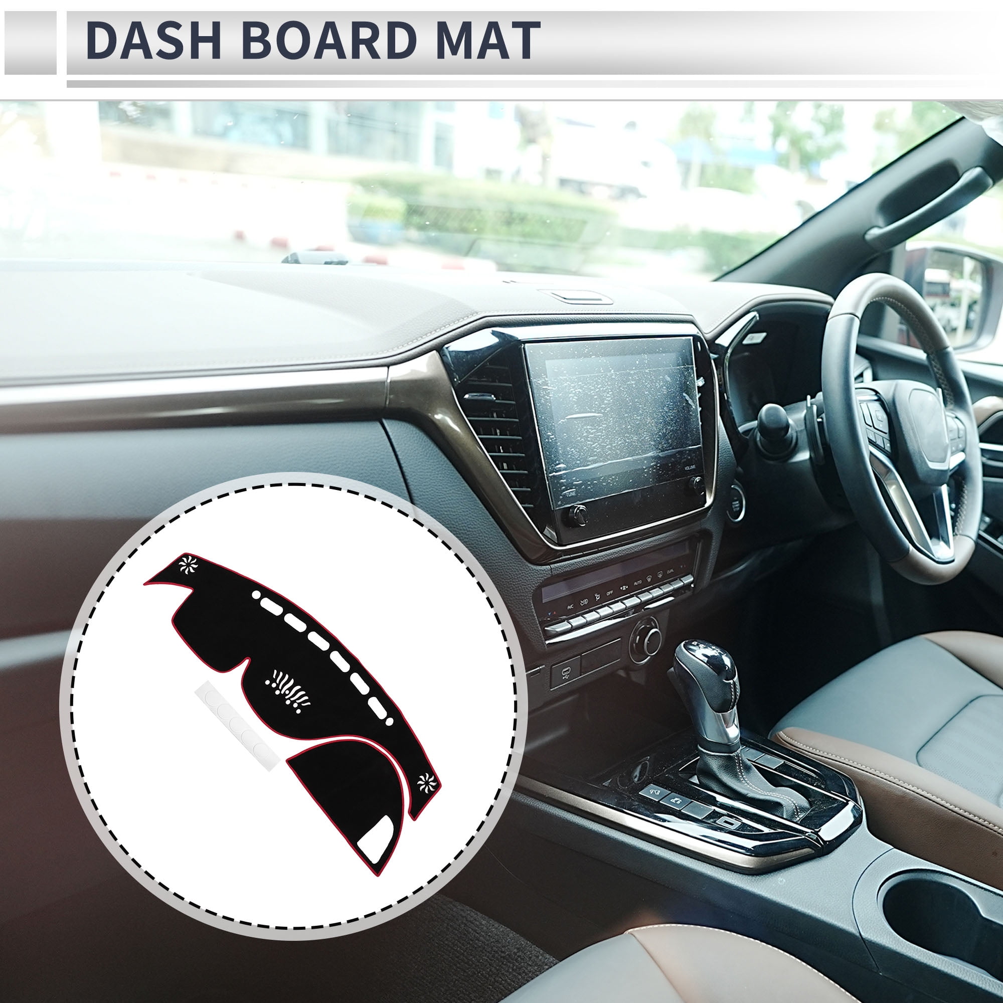 Unique Bargains Non-Slip Dashboard Cover for Infiniti FX35 FX50 FX37 2009-2013 Black