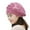 Purple, variant on Fashion Womens Flower Knit Crochet Beret Womens Hats Winter Warm Cap For Daily Casual And Elegant Style Red