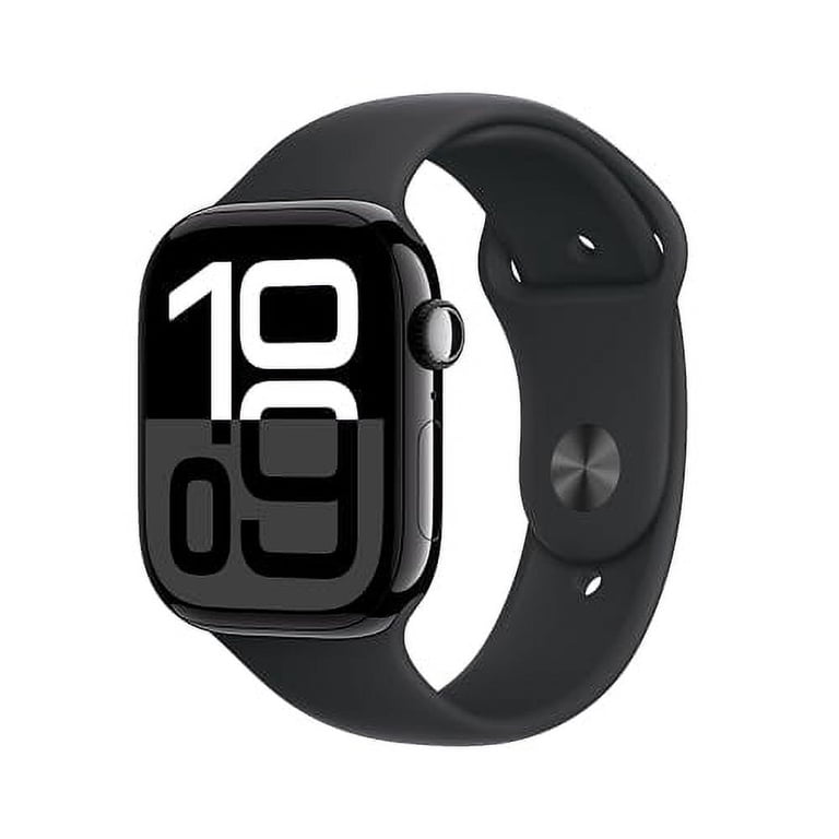 Apple Watch Series 10 GPS 46mm Aluminum Case with Black Sport Band