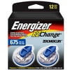 Energizer Type 675 Zinc Air 1.4-Volt Hearing Aid Batteries, Two 6-Packs