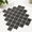Dark Gray, variant on White Arabesque Peel and Stick 3D Wall Tiles, 12"x12" 10-Sheet Decorative Backsplash Panels