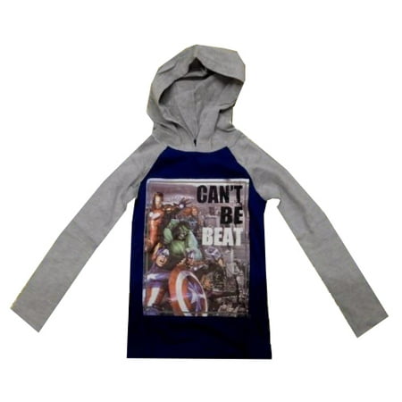 Marvel Toddler Boys Can't Be Beat Slim Fit Hoodie Blue (4T) W9A