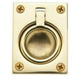 thumbnail image 6 of Baldwin 0394031 1.875 x 2.5 in. Flush Ring Pull, Non-Lacquered Brass, 6 of 7