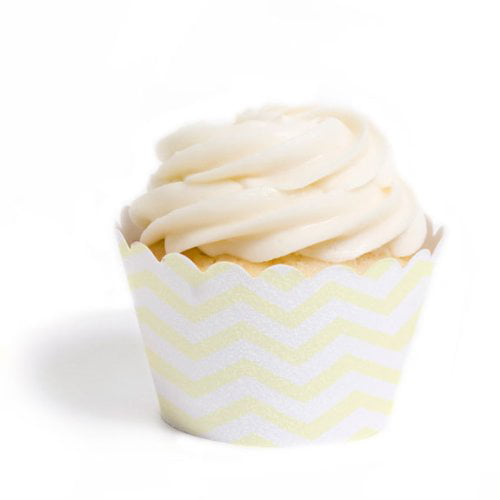 Set of 50 Dress My Cupcake Standard Ivory Beige Cupcake Wrappers 