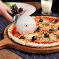 thumbnail image 2 of Fixturedisplays Roue de Coupe à Pizza, Cortador de Pizza, Roue de Coupe en Acier Inoxydable, Noir Robuste 21913, 2 of 8