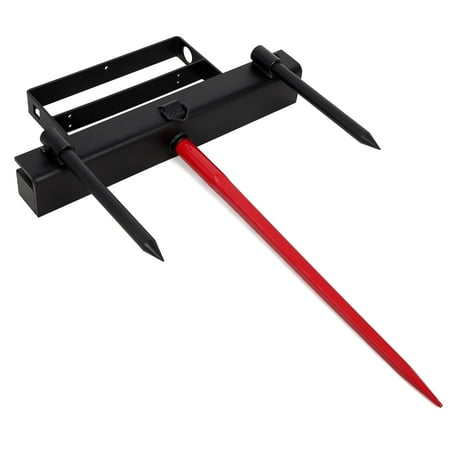 49 +2 * 17.5 Hay Spear Bale Spear 4000lbs Capacity Universal HD Front Skid Steer Tractor Loader Bucket Attachment Quick Attach for Bobcat Tractors