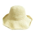 thumbnail image 2 of Lroveb Sun Hats for Women Summer Beach Wide Brim Hat Foldable Packable Cap Travel Floppy Straw Hat, 2 of 6