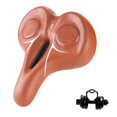 thumbnail image 1 of Almencla Mountain Bike Seat Non Slip Shock Absorbing Widen Thickened Long Distance Riding Brown, 1 of 5