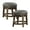 Black, variant on Lexicon Whitby 18 Inch Dining Height Round Swivel Seat Bar Stool, Brown (2 Pack)