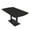 Black Cypress w/Matte Black Base no Electric, variant on 5 Ft Arc Rectangle Conference Table Square Metal Base With Electric