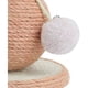 thumbnail image 4 of Rascador para gatos, Rascador para mesa garras con bolas de sisal, juguetes interactivos para gatos en sisal, con bola, redondo, robusto, molinillo bola redonda rosa, 4 of 5