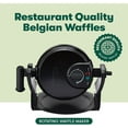 BELLA 13591 Classic Rotating Belgian Waffle Maker, Pro Black