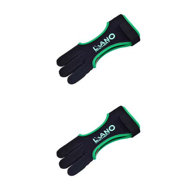 Advancent Guante de tiro con Revestimiento protector de gran calidad Accesorios de flecha Protector de tres dedos Guante de para principiantes Type2 NO2