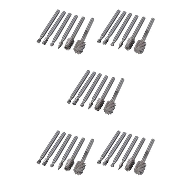 Scienceny 6 Pieces Rotary Burr Grinder High-speed Replacement Steel Engraving Head Grinding Polishing Woodworking DIY Files for plata PC 1 5Conjunto